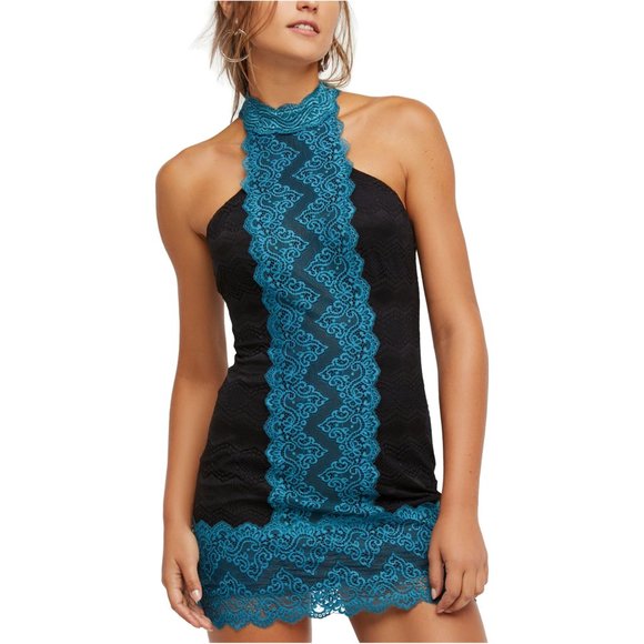 Free People Natasha Lace Mini Dress - Picture 1 of 10